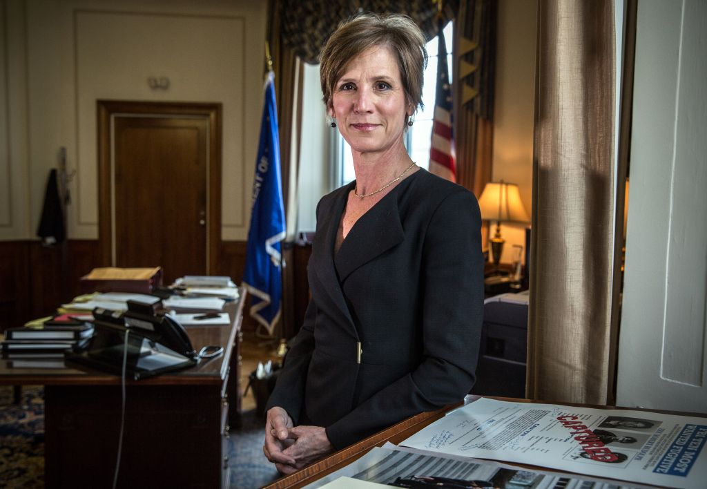 Deputy Attorney General Sally Yates at the Justice Department