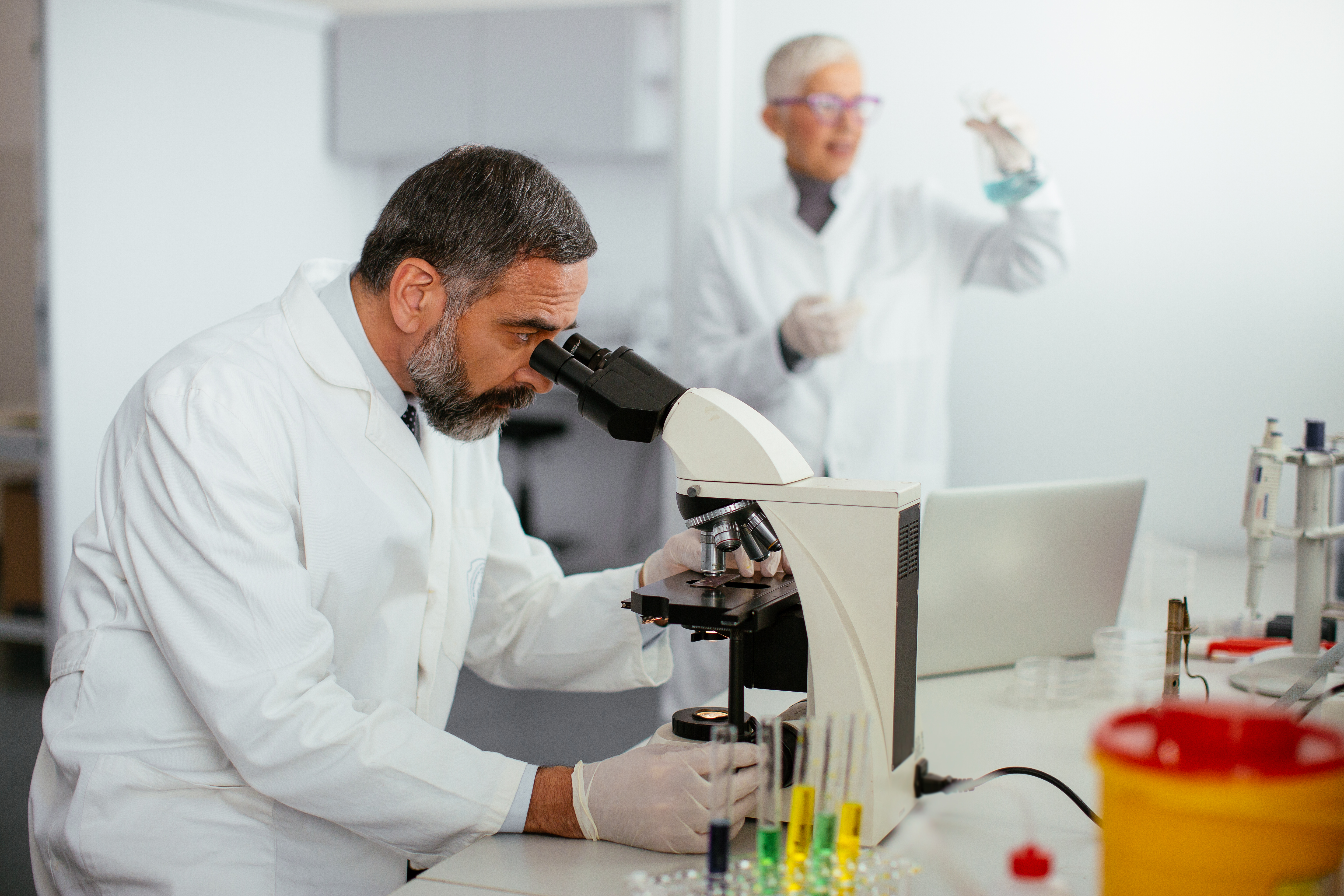 Scientist doing research