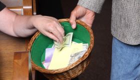 Woman Tithing