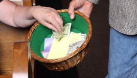 Woman Tithing