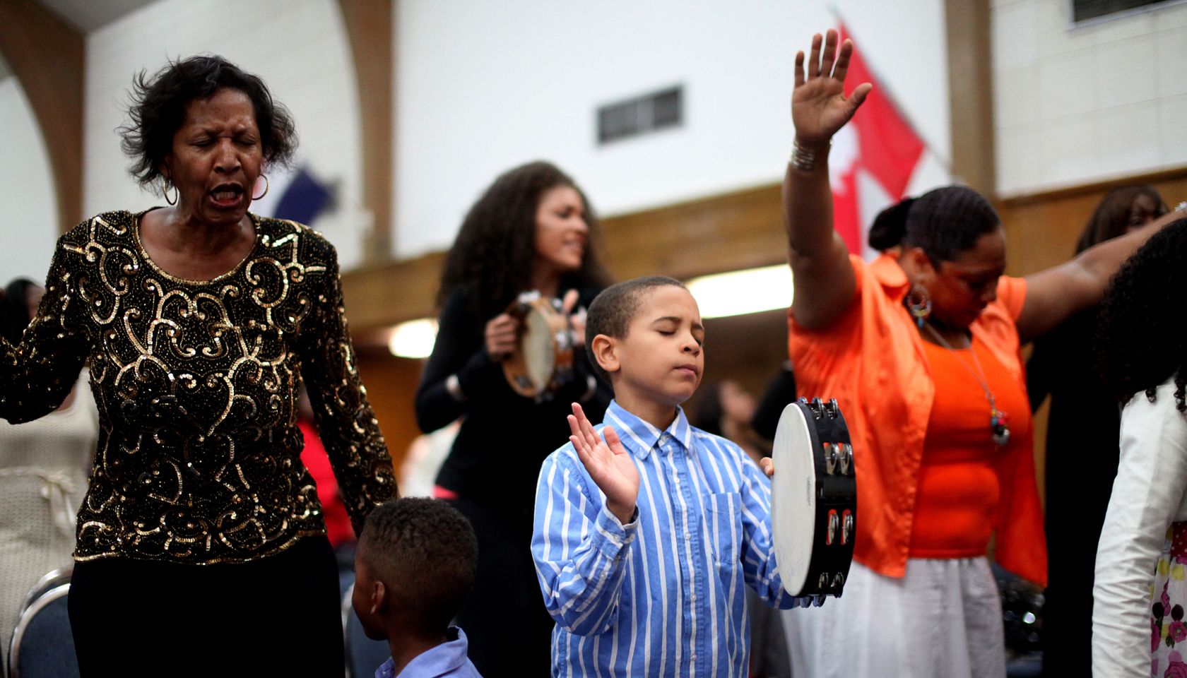 USA: Religion: Worshipers at Revival Church