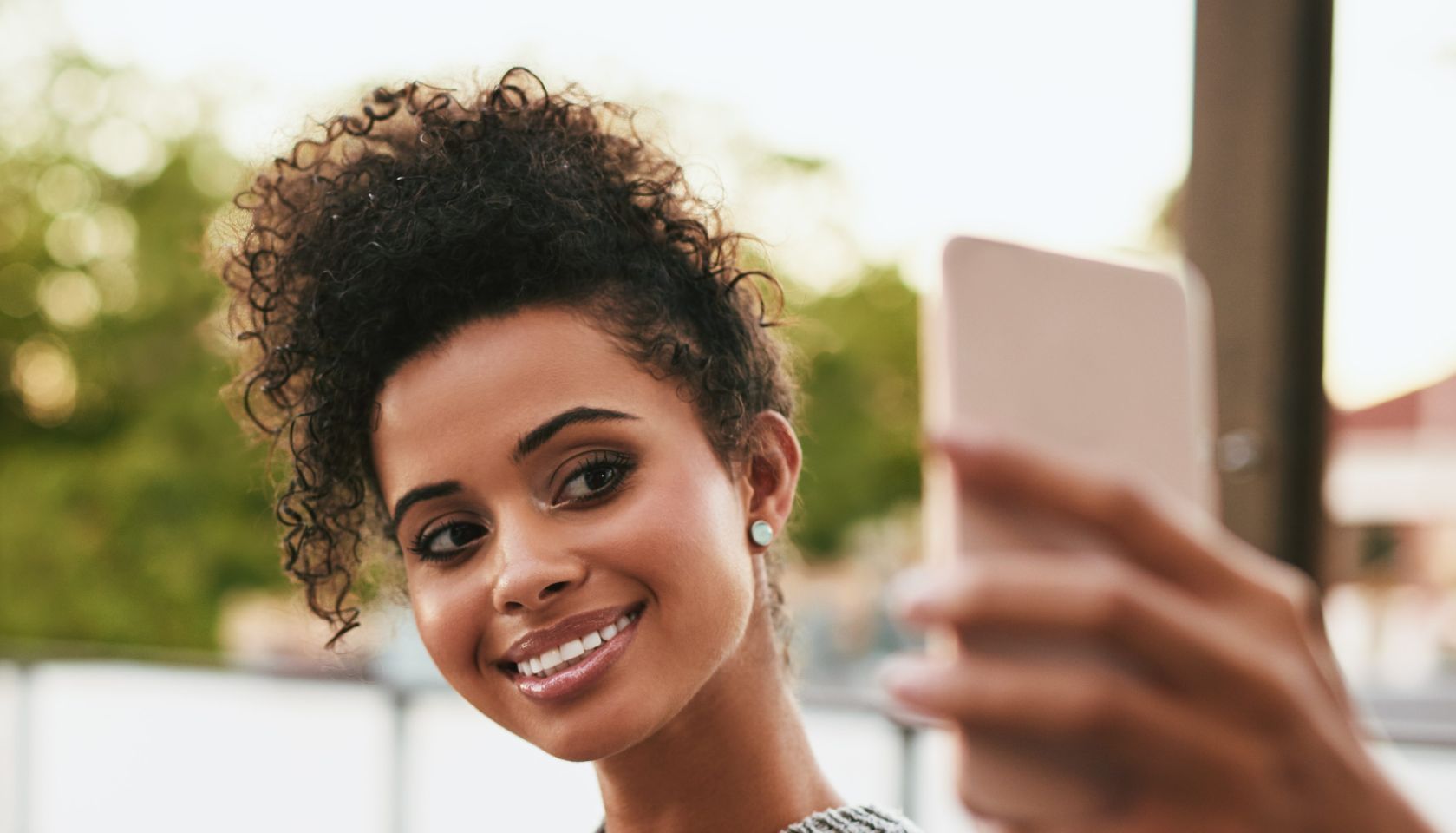 Snapping pictures during lunch