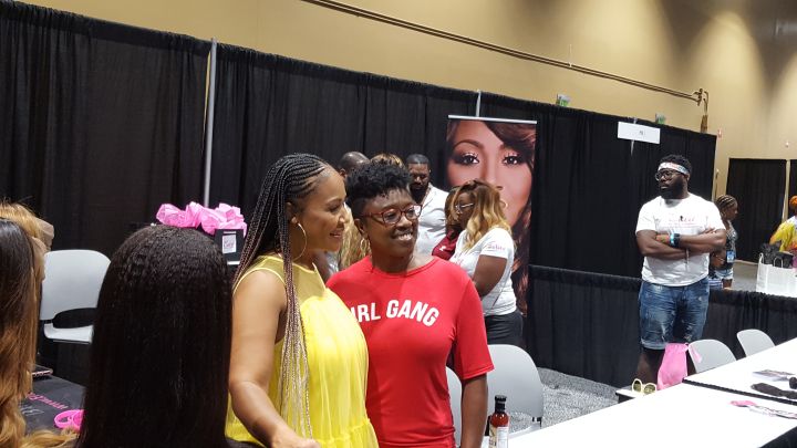 Erica Campbell at the Allstate Family Reunion Expo