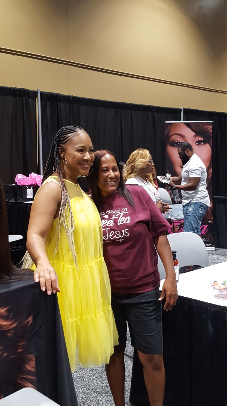Erica Campbell at the Allstate Family Reunion Expo