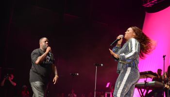Erica and Warryn Campbell at Praise in the Park 2018