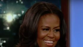 Michelle Obama during an appearance on ABC's Jimmy Kimmel Live!'