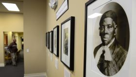 CAMBRIDGE, MD - MARCH 5: Portraits of Harriet Tubman hang in