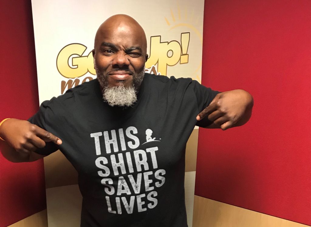 Radio host GRIFF in St. Jude's This Shirt Saves Lives Shirt