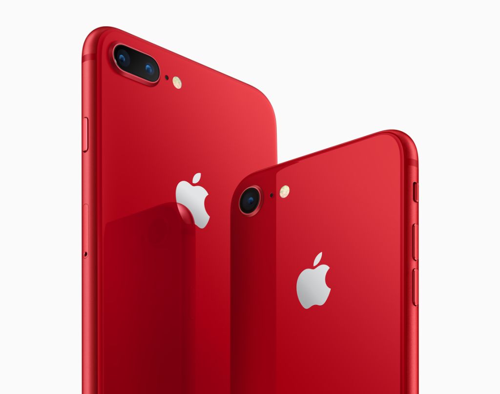 Apple Red iPhone 8 and 8 Plus