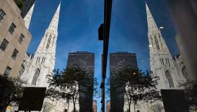 United States of America, New York, Manhattan, St. Patricks Cathedral in New York, built between 1853 and 1878, is located on Fifth Avenue in the Midtown neighborhood of New York City,