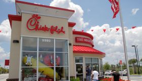 The exterior of Chick-fil-A in Naples, Florida.