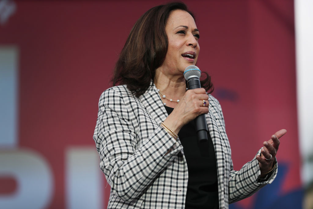 Democratic VP Candidate Kamala Harris Campaigns In South Florida