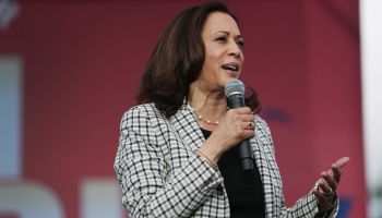 Democratic VP Candidate Kamala Harris Campaigns In South Florida