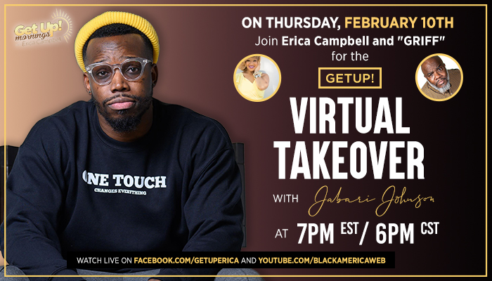 Get Up! Virtual Takeover With Jabari Johnson