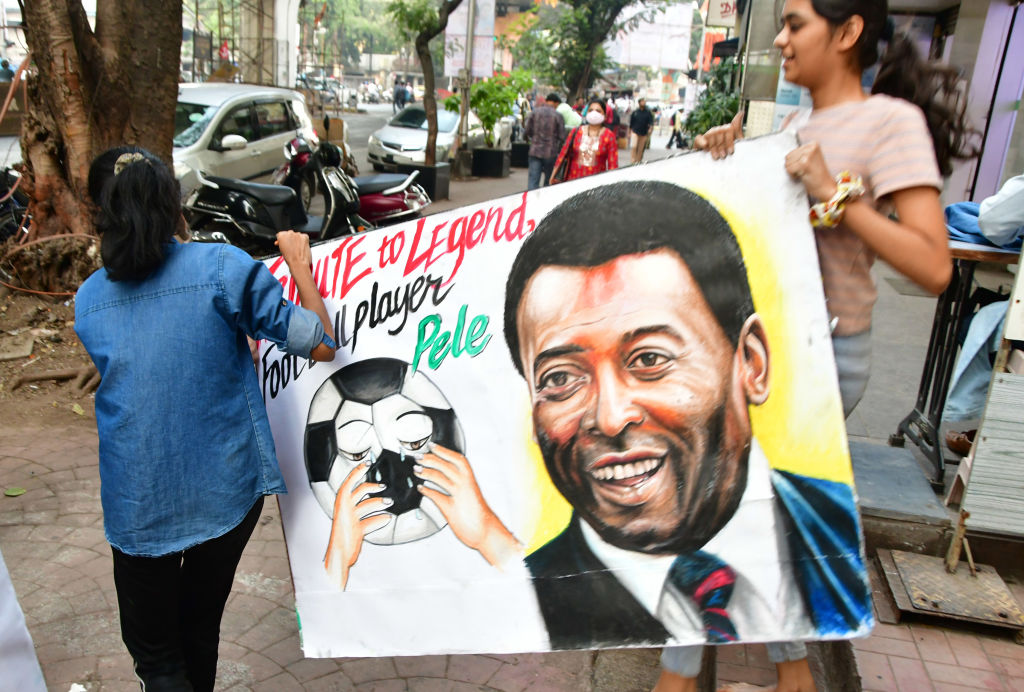 Gurukul Art Students Pay Tribute To Pelé After His Death At 82