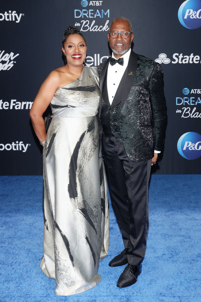 Dawne Cole (L) and a guest